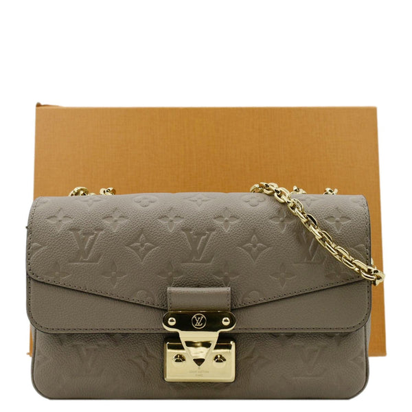 LOUIS VUITTON Marceau PM Monogram Empreinte Leather Shoulder Bag Turtledove