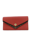 LOUIS VUITTON Double V Leather Wallet Red