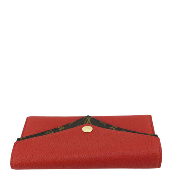 LOUIS VUITTON Double V Leather Wallet Red