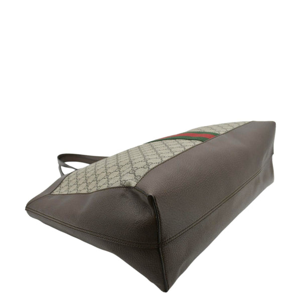 GUCCI Ophidia Soft Medium GG Supreme Tote Shoulder Bag Beige 547947