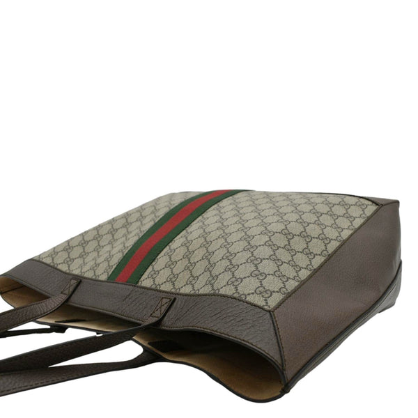 GUCCI Ophidia Soft Medium GG Supreme Tote Shoulder Bag Beige 547947