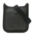 HERMES Evelyne TPM Crossbody Bag Black front look