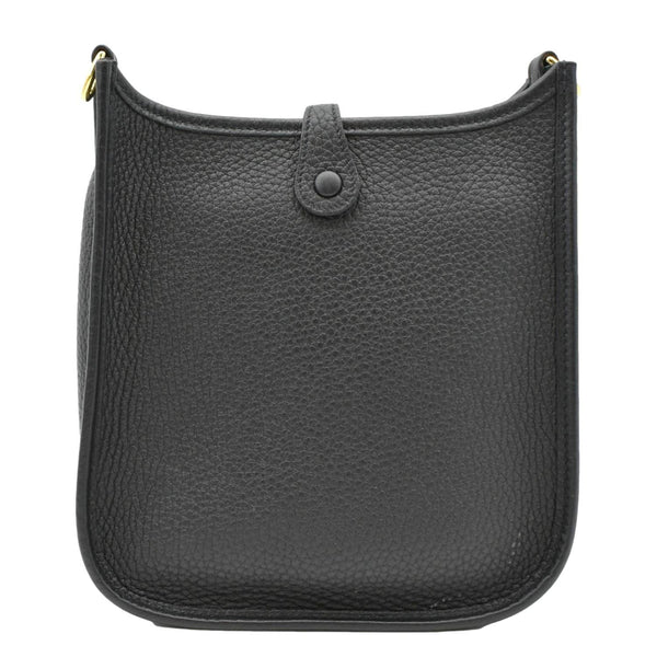 HERMES Evelyne TPM Crossbody Bag Black back loook