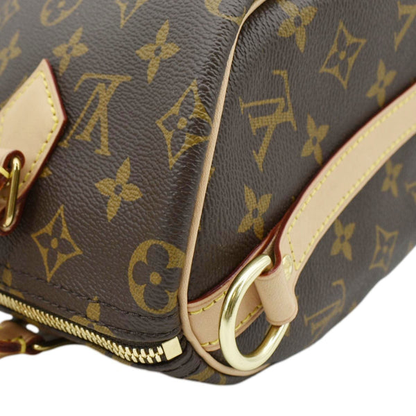 LOUIS VUITTON Speedy 25 Bandouliere Monogram Canvas Shoulder Bag Brown