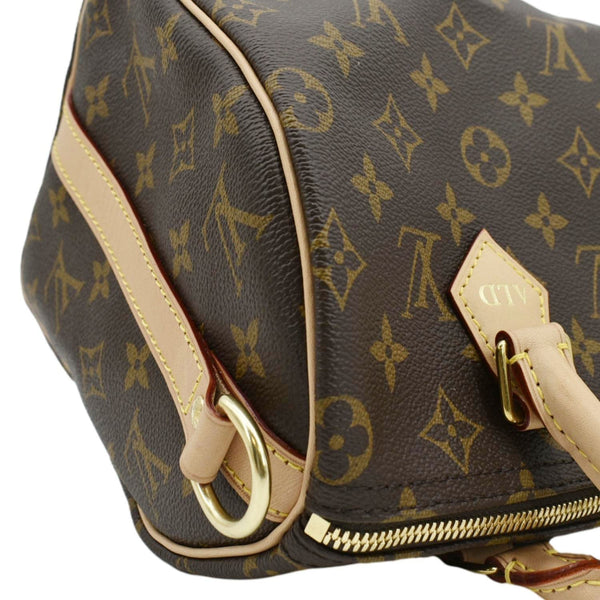 LOUIS VUITTON Speedy 25 Bandouliere Monogram Canvas Shoulder Bag Brown
