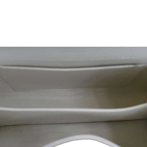 LOUIS VUITTON Capucine Mini Shoulder Bag Leather White with in side view