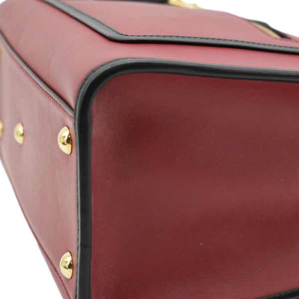 FENDI Runaway Small Leather Tote Bag Red