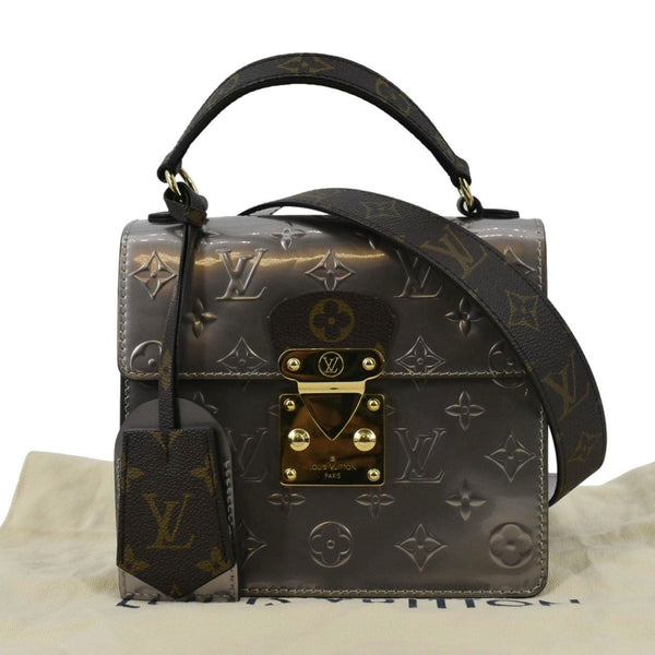 LOUIS VUITTON Spring Street NM Crossbody Bag leather with close view of front 