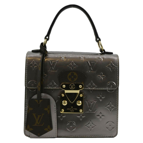 LOUIS VUITTON Spring Street NM Monogram Vernis Crossbody Bag Light Purple