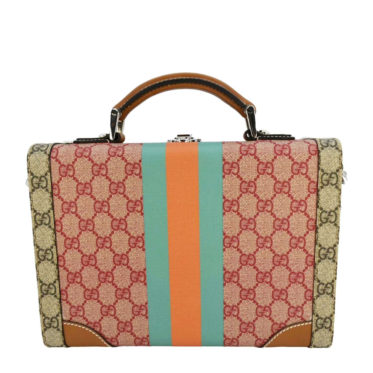GUCCI Savoy GG Supreme Canvas Beauty Case Bag Beige