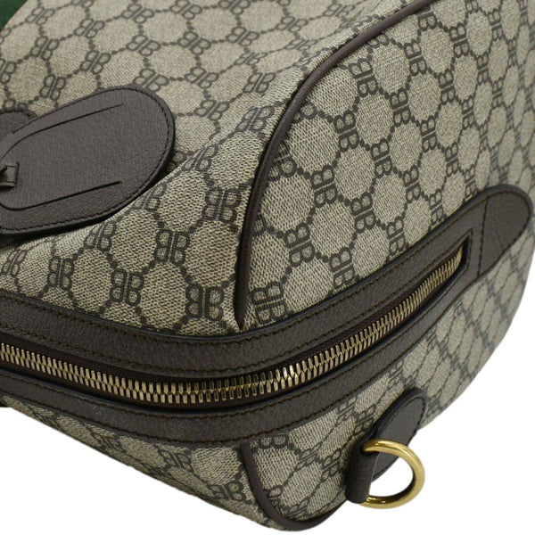 GUCCI X BALENCIAGA Ophidia Carry-On Supreme BB Web Duffle Bag Beige 680124