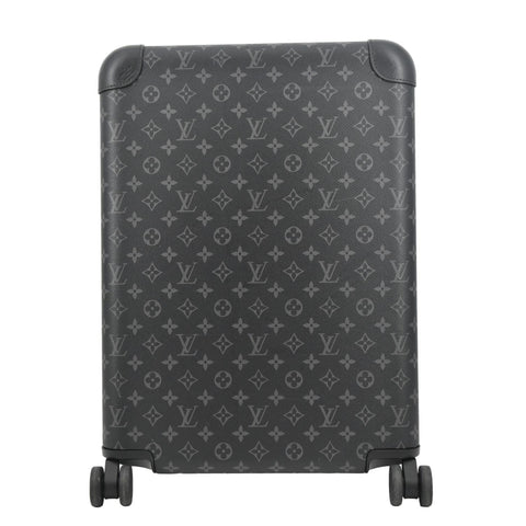 LOUIS VUITTON Horizon 55 Monogram Eclipse Canvas Rolling Suitcase Black