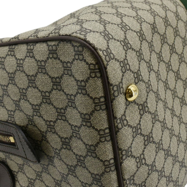 GUCCI X BALENCIAGA Ophidia Carry-On Supreme BB Web Duffle Bag Beige 680124