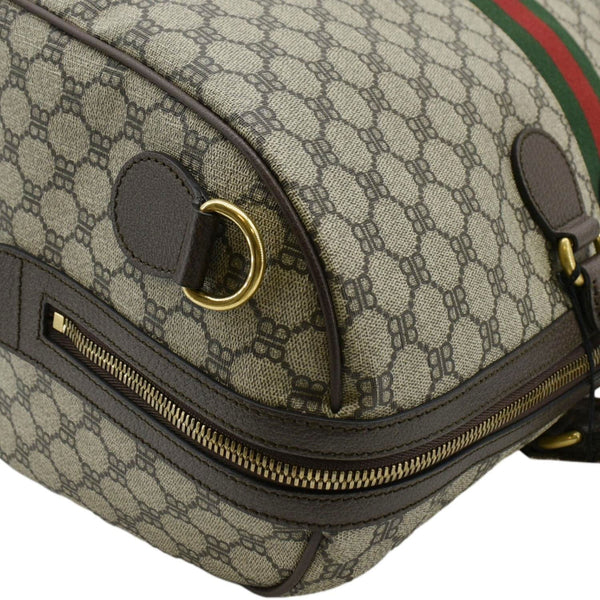 GUCCI X BALENCIAGA Ophidia Carry-On Supreme BB Web Duffle Bag Beige 680124