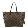 LOUIS VUITTON Neverfull GM Damier Ebene Tote Shoulder Bag Brown