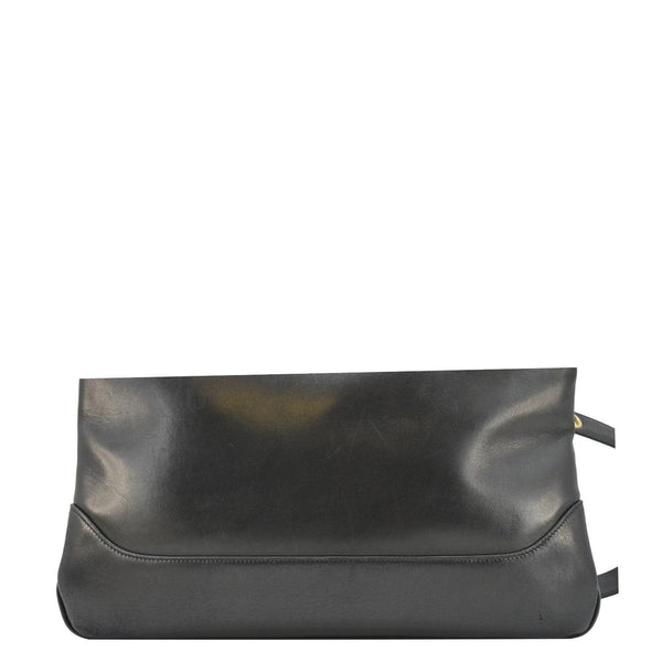 CHANEL Vintage CC Lambskin Leather Chain Shopping Tote Bag Black