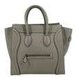 CELINE Luggage Smooth Leather Tote Bag Gray
