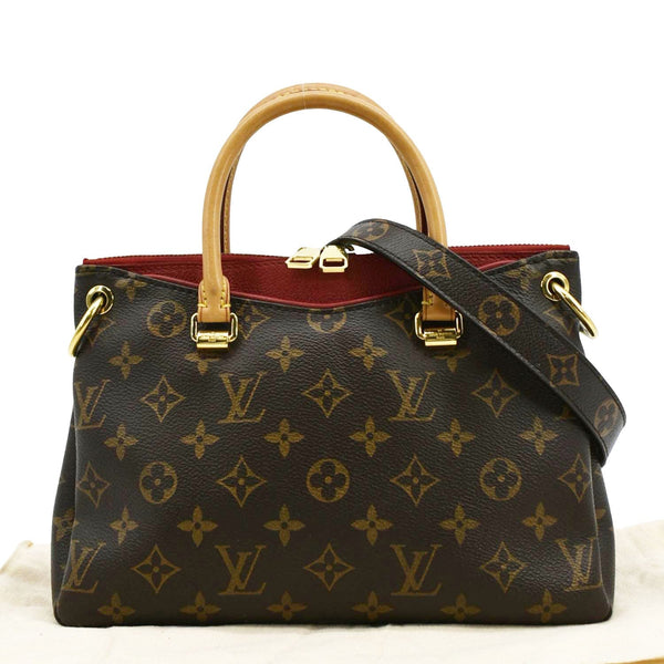 LOUIS VUITTON Pallas BB Monogram Canvas Shoulder Bag Brown