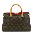 LOUIS VUITTON Pallas BB Monogram Canvas Shoulder Bag Brown