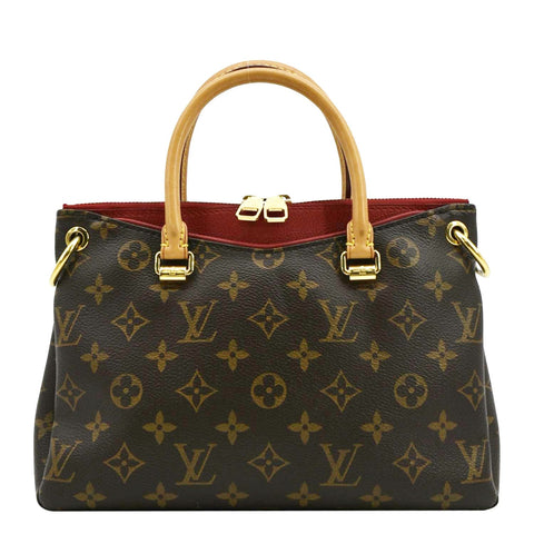 LOUIS VUITTON Pallas BB Monogram Canvas Shoulder Bag Brown