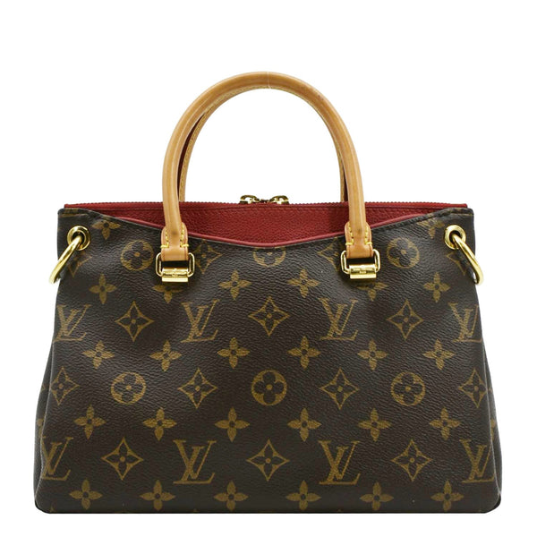 LOUIS VUITTON Pallas BB Monogram Canvas Shoulder Bag Brown