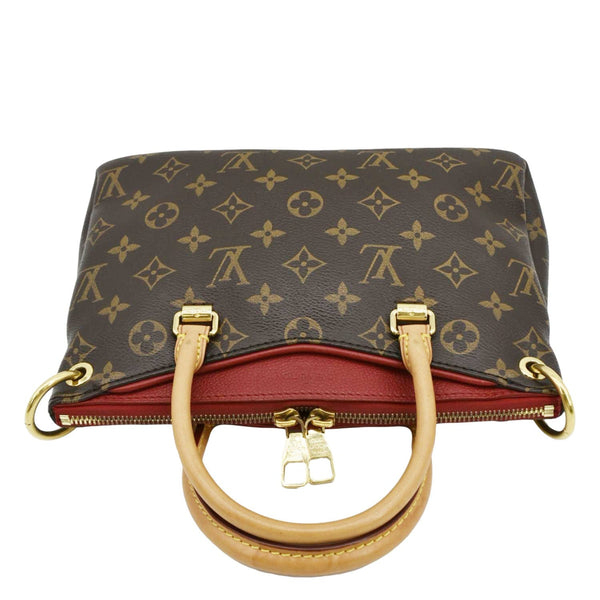 LOUIS VUITTON Pallas BB Monogram Canvas Shoulder Bag Brown