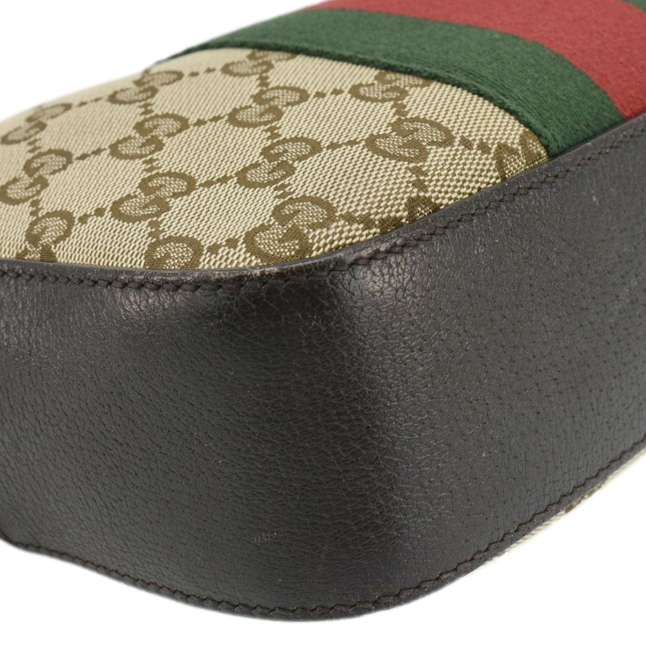 GUCCI Bee Web GG Canvas Camera Beige - Crossbody Bag