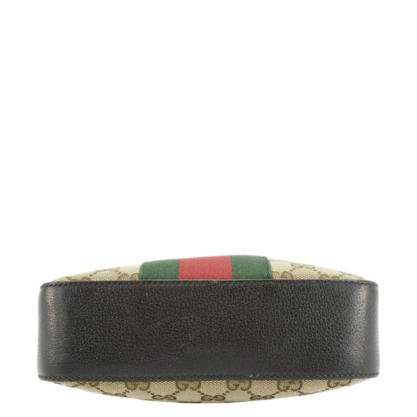 GUCCI Bee Web GG Canvas Camera Crossbody Bag Beige 412008