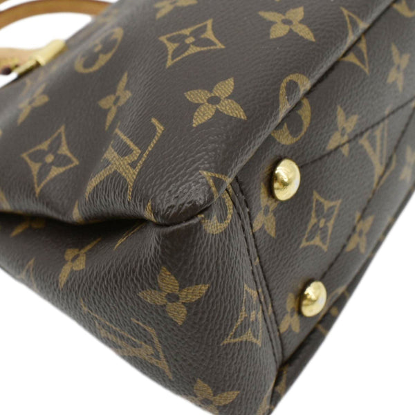 LOUIS VUITTON Pallas BB Monogram Canvas Shoulder Bag Brown