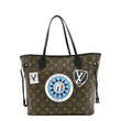 LOUIS VUITTON Neverfull My LV World Tour Monogram Canvas Tote Bag Brown