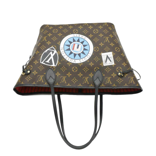 LOUIS VUITTON Neverfull My LV World Tour Monogram Canvas Tote Bag Brown