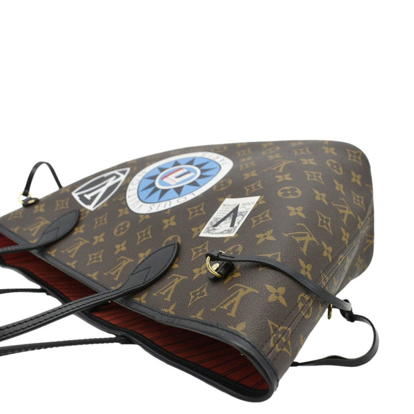 LOUIS VUITTON Neverfull My LV World Tour Monogram Canvas Tote Bag Brown