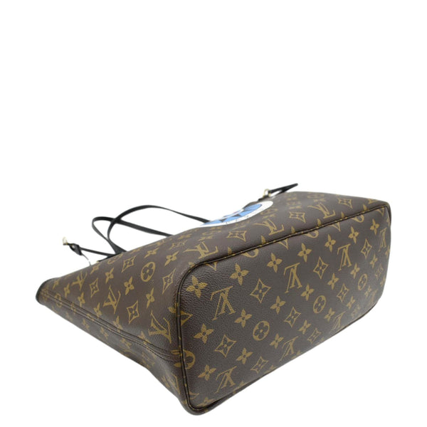 LOUIS VUITTON Neverfull My LV World Tour Monogram Canvas Tote Bag Brown