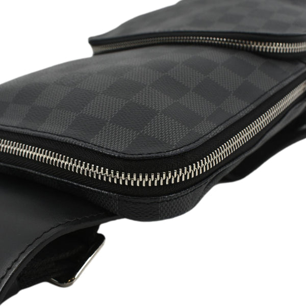 LOUIS VUITTON Avenue Sling Damier Graphite Backpack Bag Black