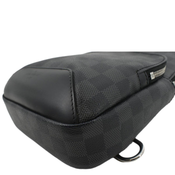 LOUIS VUITTON Avenue Sling Damier Graphite Backpack Bag Black