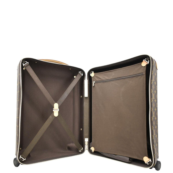 LOUIS VUITTON Horizon 55 Monogram Canvas Rolling Suitcase Brown
