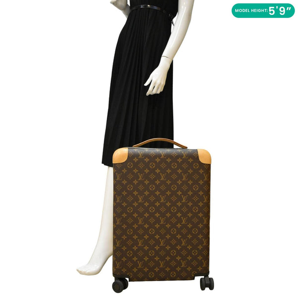 LOUIS VUITTON Horizon 55 Monogram Canvas Rolling Suitcase Brown