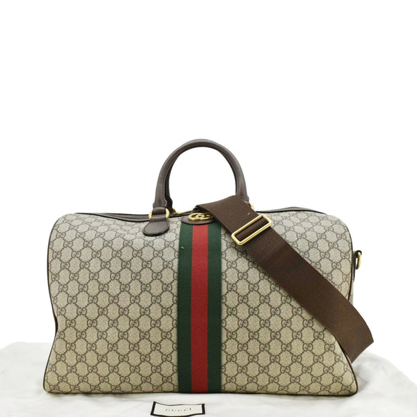 GUCCI Ophidia Carry-on Medium GG Supreme Canvas Duffle Bag Beige 547953