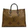 LOUIS VUITTON Onthego GM Giant Monogram Canvas Tote Shoulder Bag Brown