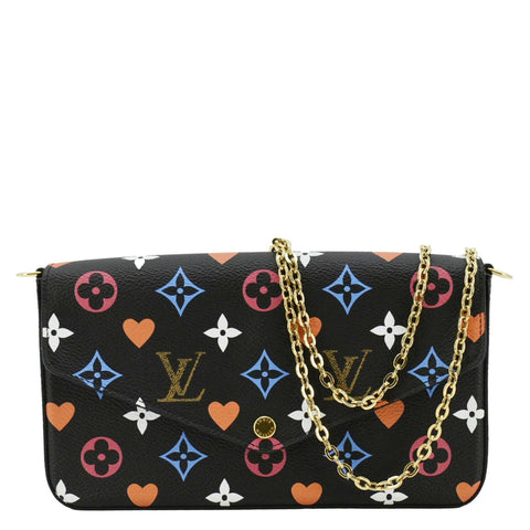 LOUIS VUITTON Pochette Felicie Game On Canvas Crossbody Bag Multicolor