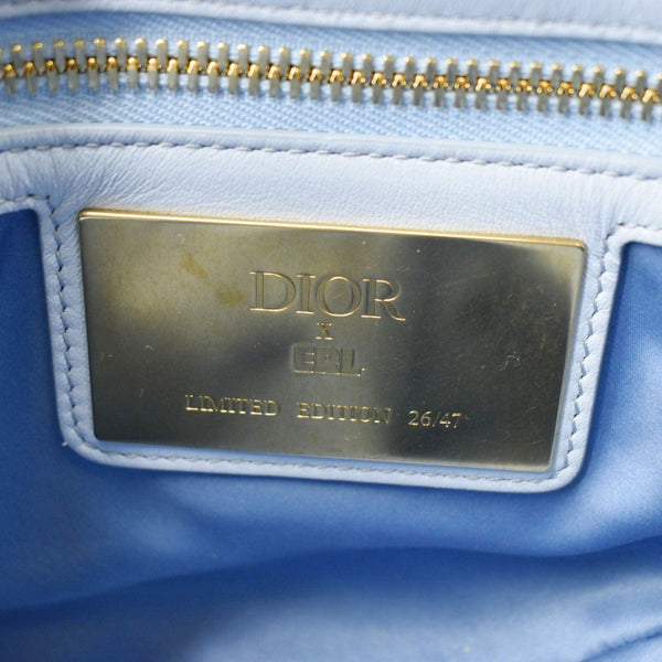 CHRISTIN DIOR x ERL Micro Venice Saddle Nylon Crossbody Bag Light Blue