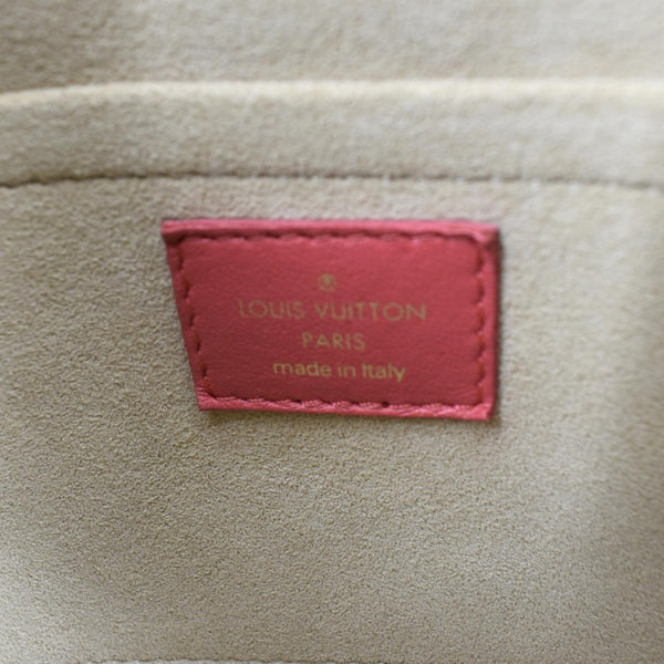 LOUIS VUITTON Troca MM Damier Lambskin Leather Shoulder Bag Pink