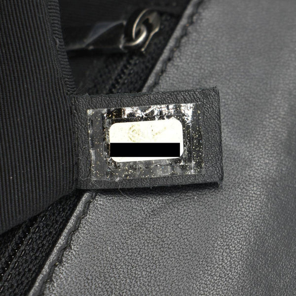CHANEL Boy Flap Medium Quilted Leather Shoulder Bag Black