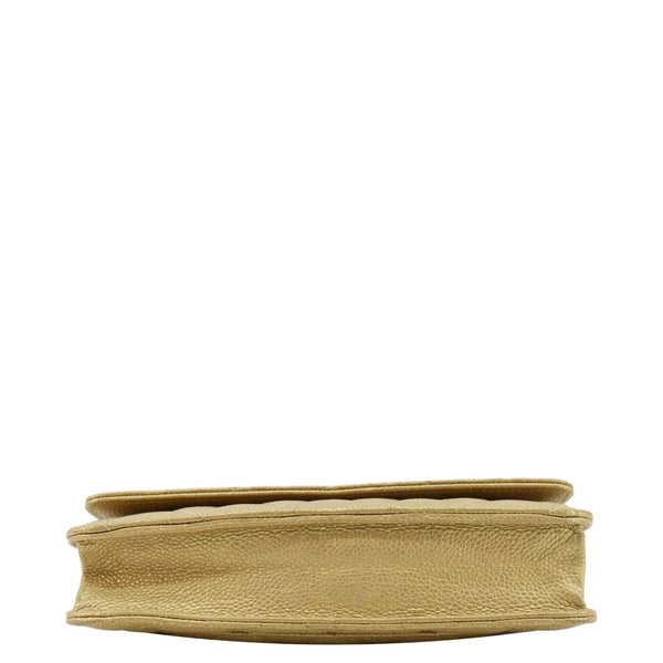 CHANEL WOC Quilted Caviar Leather Crossbody Bag Beige