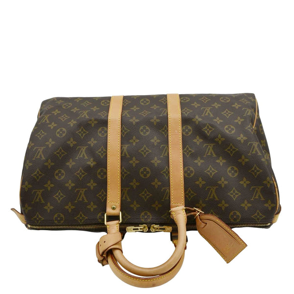 LOUIS VUITTON Keepall 45 Monogram Canvas Travel Bag Brown