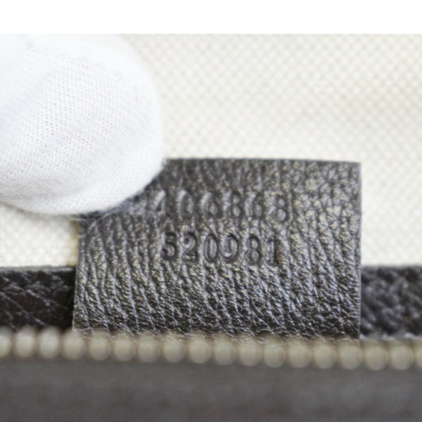 GUCCI Webby Bee GG Canvas Boston Bag Beige 406868