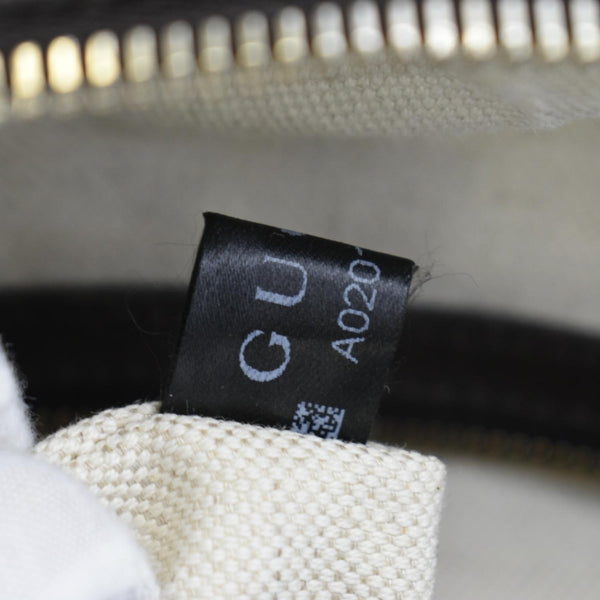 GUCCI Webby Bee GG Canvas Boston Bag Beige 406868