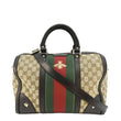 GUCCI Webby Bee GG Canvas Boston Bag Beige 406868