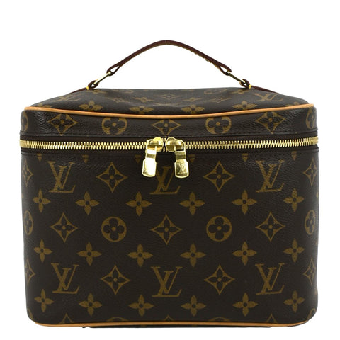 LOUIS VUITTON Nice BB Toiletry Monogram Canvas Vanity Case Brown