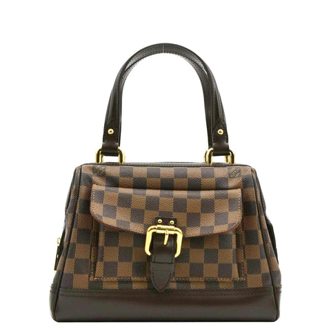 LOUIS VUITTON Knightsbridge Damier Ebene Satchel Bag Brown